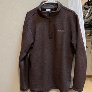 Men’s size large hardly worn heather plum zippered jacket